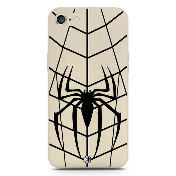 X-Spider Design Soft Phone Case - Silica Gel Case - Offwhite - iPhone 8 / 7