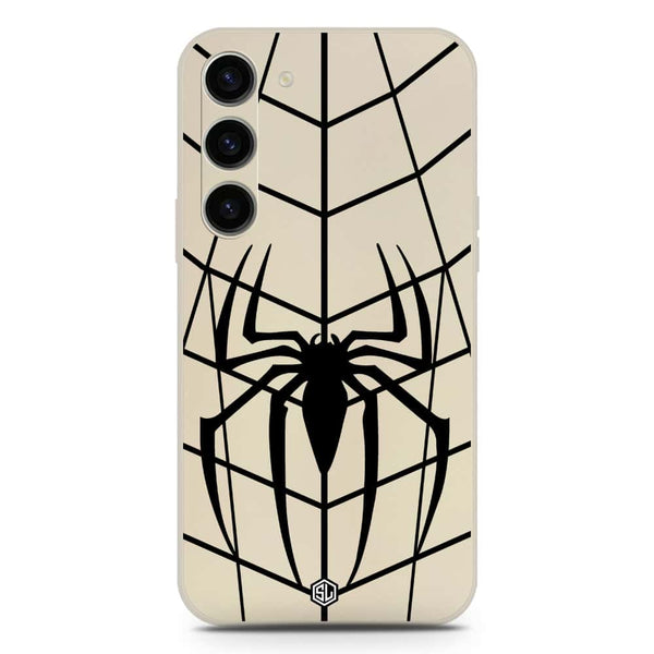 X-Spider Design Soft Phone Case - Silica Gel Case - Offwhite - Samsung Galaxy S23 5G