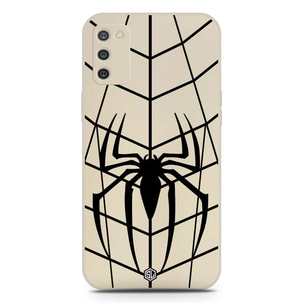 X-Spider Design Soft Phone Case - Silica Gel Case - Offwhite - Samsung Galaxy A02s