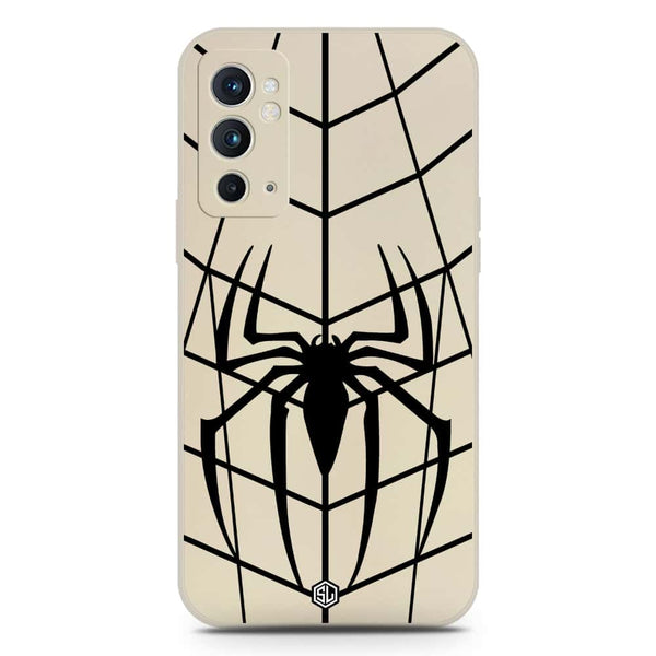 X-Spider Design Soft Phone Case - Silica Gel Case - Offwhite - OnePlus 9RT 5G