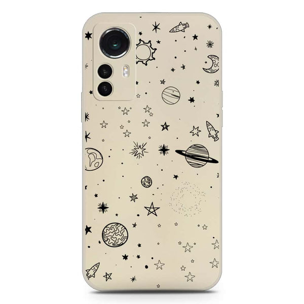 Stardust Dreams Design Soft Phone Case - Silica Gel Case - Offwhite - Xiaomi 12S