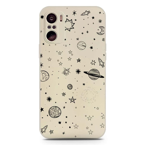 Stardust Dreams Design Soft Phone Case - Silica Gel Case - Offwhite - Xiaomi Mi 11i