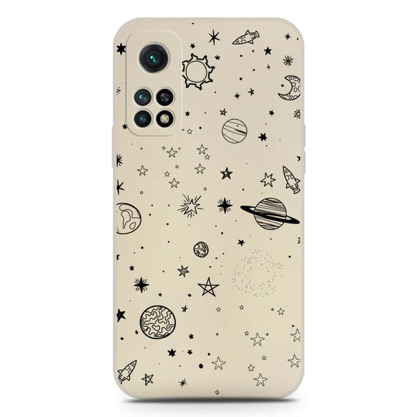 Stardust Dreams Design Soft Phone Case - Silica Gel Case - Offwhite - Xiaomi Redmi K30S