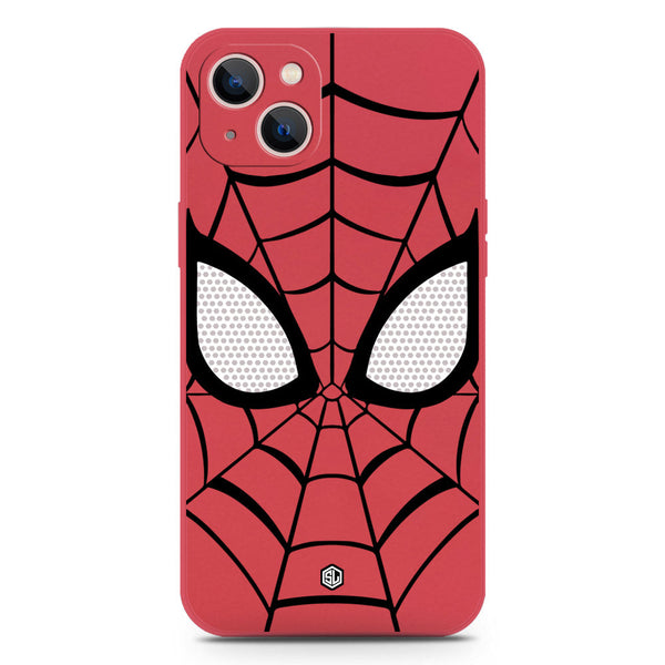 Cool Spider Design Soft Phone Case - Silica Gel Case - Red - iPhone 13 Mini