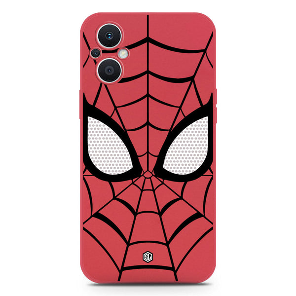 Cool Spider Design Soft Phone Case - Silica Gel Case - Red - Oppo F21 Pro 5G
