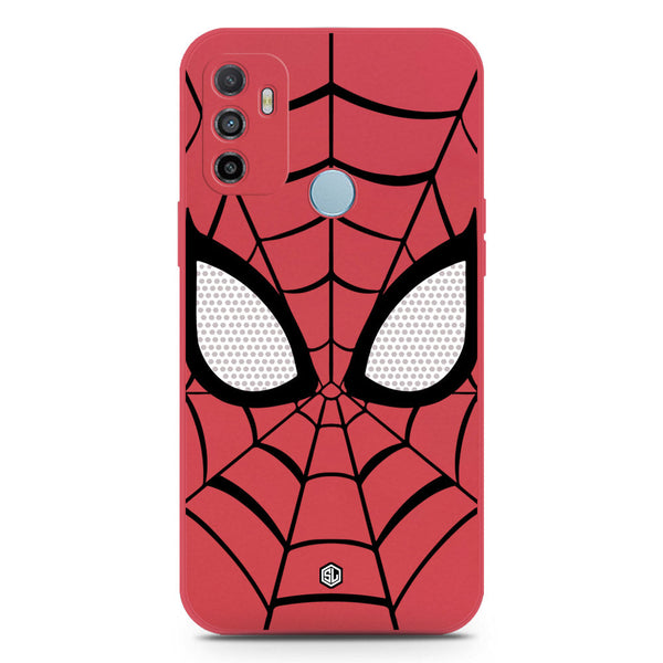 Cool Spider Design Soft Phone Case - Silica Gel Case - Red - Oppo A53