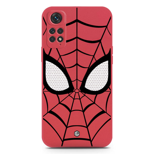 Cool Spider Design Soft Phone Case - Silica Gel Case - Dark Red - Xiaomi Dark Redmi Note 11