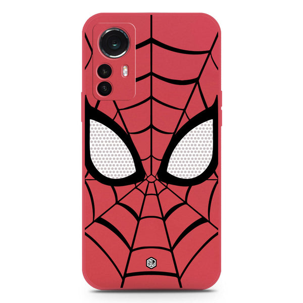 Cool Spider Design Soft Phone Case - Silica Gel Case - Dark Red - Xiaomi 12S