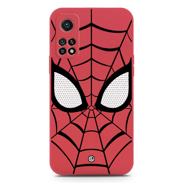 Cool Spider Design Soft Phone Case - Silica Gel Case - Red - Xiaomi Mi 10T Pro