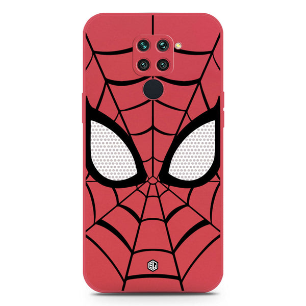 Cool Spider Design Soft Phone Case - Silica Gel Case - Red - Xiaomi Redmi 10X 4G