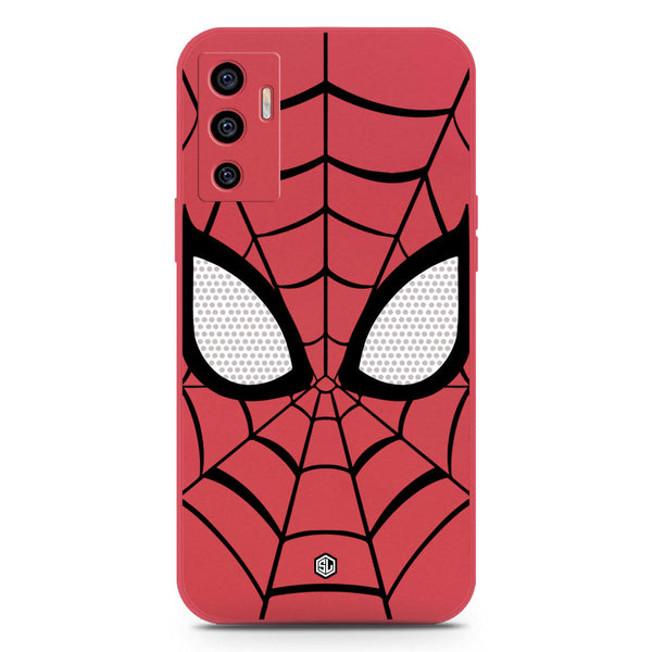 Cool Spider Design Soft Phone Case - Silica Gel Case - Red - Vivo S10e