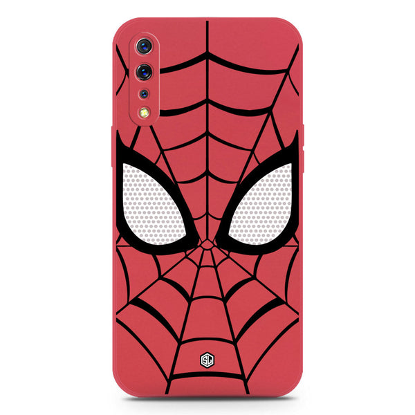 Cool Spider Design Soft Phone Case - Silica Gel Case - Red - Vivo S1