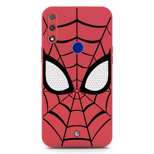 Cool Spider Design Soft Phone Case - Silica Gel Case - Dark Red - Honor 9X