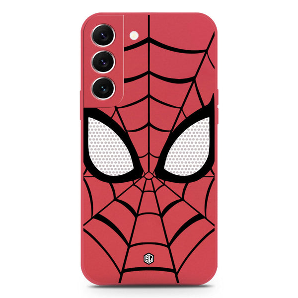 Cool Spider Design Soft Phone Case - Silica Gel Case - Red - Samsung Galaxy S22 Plus 5G