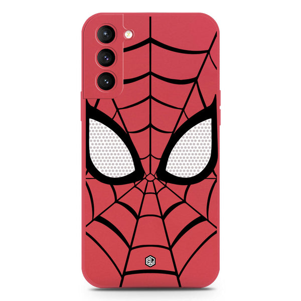 Cool Spider Design Soft Phone Case - Silica Gel Case - Dark Red - Samsung Galaxy S21 FE 5G