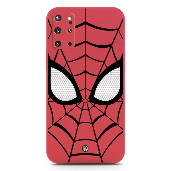 Cool Spider Design Soft Phone Case - Silica Gel Case - Dark Red - Samsung Galaxy S20 Plus