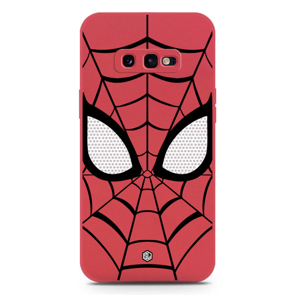 Cool Spider Design Soft Phone Case - Silica Gel Case - Dark Red - Samsung Galaxy S10e