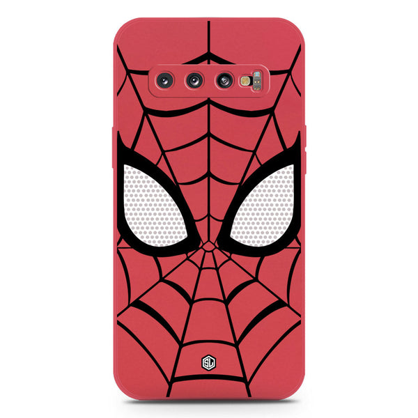Cool Spider Design Soft Phone Case - Silica Gel Case - Red - Samsung Galaxy S10