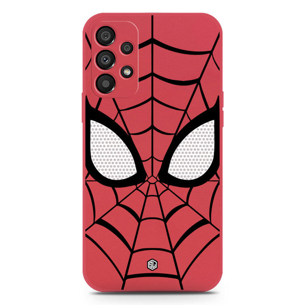 Cool Spider Design Soft Phone Case - Silica Gel Case - Dark Red - Samsung Galaxy A72