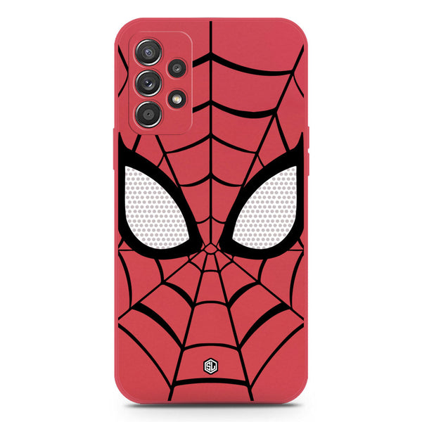 Cool Spider Design Soft Phone Case - Silica Gel Case - Dark Red - Samsung Galaxy A52