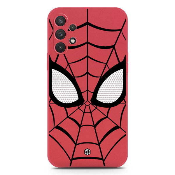 Cool Spider Design Soft Phone Case - Silica Gel Case - Dark Red - Samsung Galaxy A32