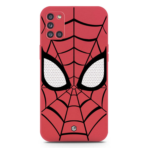 Cool Spider Design Soft Phone Case - Silica Gel Case - Red - Samsung Galaxy A31