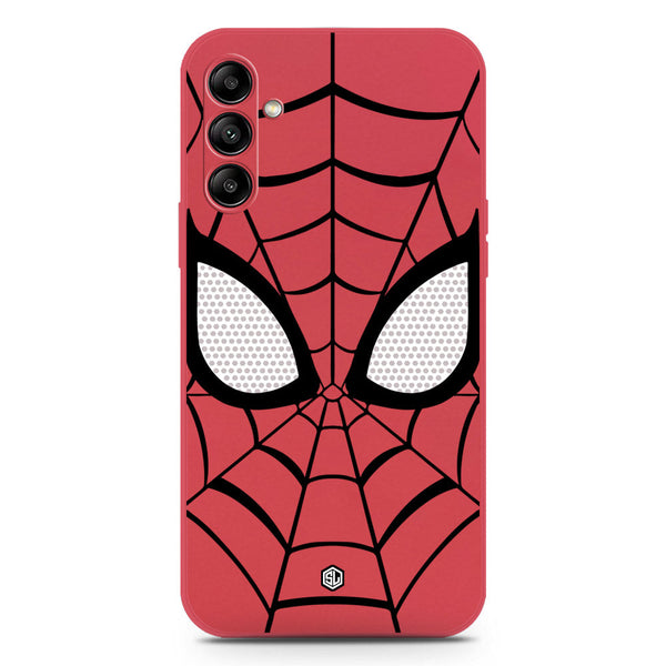 Cool Spider Design Soft Phone Case - Silica Gel Case - Dark Red - Samsung Galaxy A24 4G