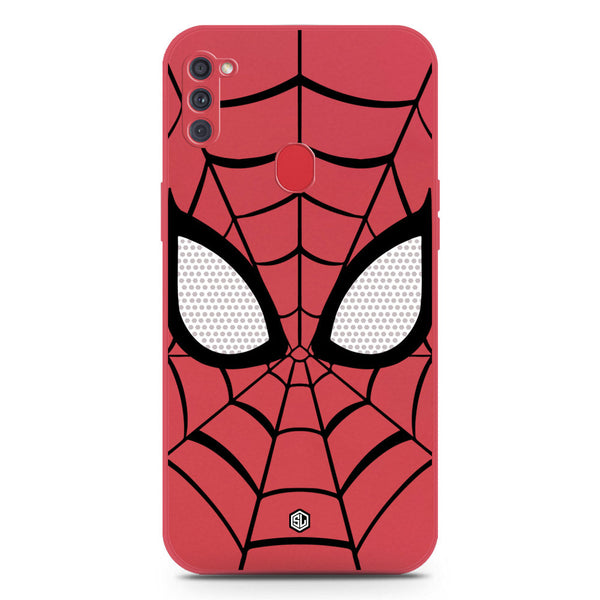 Cool Spider Design Soft Phone Case - Silica Gel Case - Red - Samsung Galaxy A11