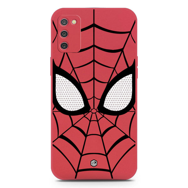 Cool Spider Design Soft Phone Case - Silica Gel Case - Dark Red - Samsung Galaxy A03s