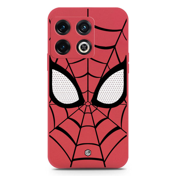 Cool Spider Design Soft Phone Case - Silica Gel Case - Red - OnePlus 10 Pro