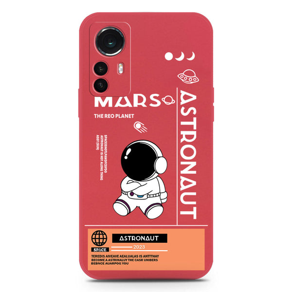 Astronaut Series Soft Phone Case - Silica Gel Case - Dark Red - Xiaomi 12S