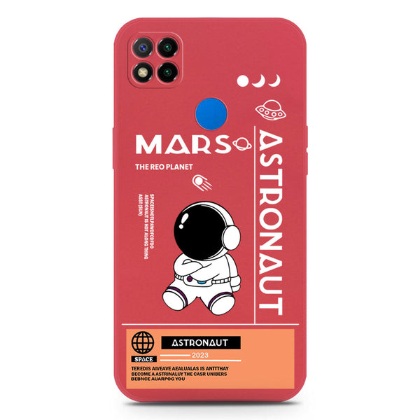 Astronaut Series Soft Phone Case - Silica Gel Case - Dark Red - Xiaomi Dark Redmi 10A
