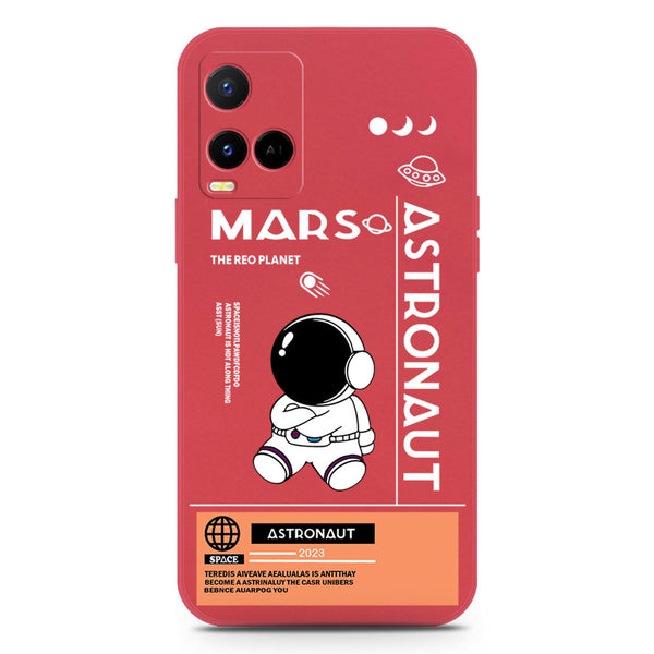 Astronaut Series Soft Phone Case - Silica Gel Case - Red - Vivo Y21