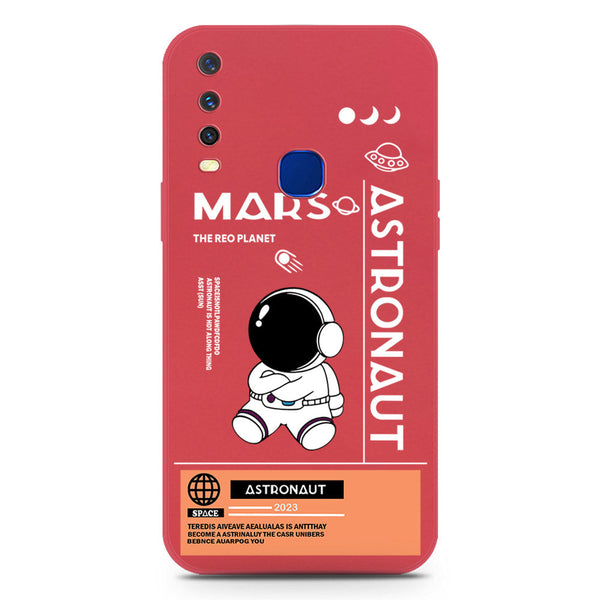 Astronaut Series Soft Phone Case - Silica Gel Case - Red - Vivo Y12