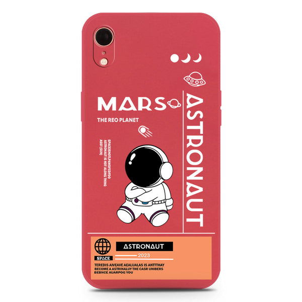 Astronaut Series Soft Phone Case - Silica Gel Case - Red - iPhone XR