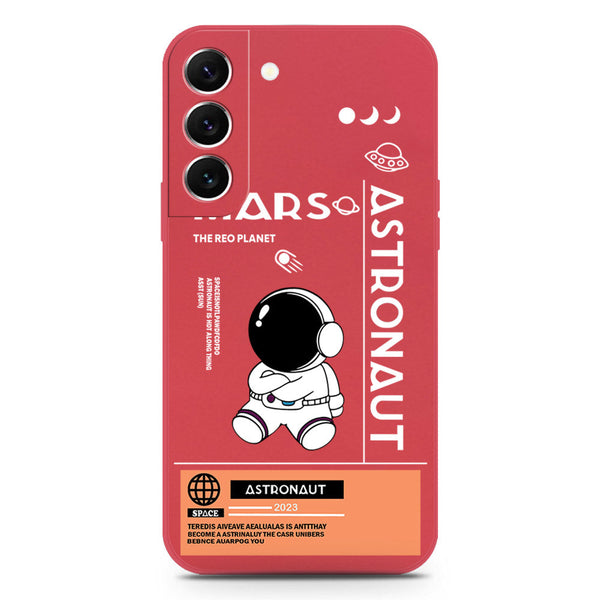 Astronaut Series Soft Phone Case - Silica Gel Case - Red - Samsung Galaxy S22 Plus 5G