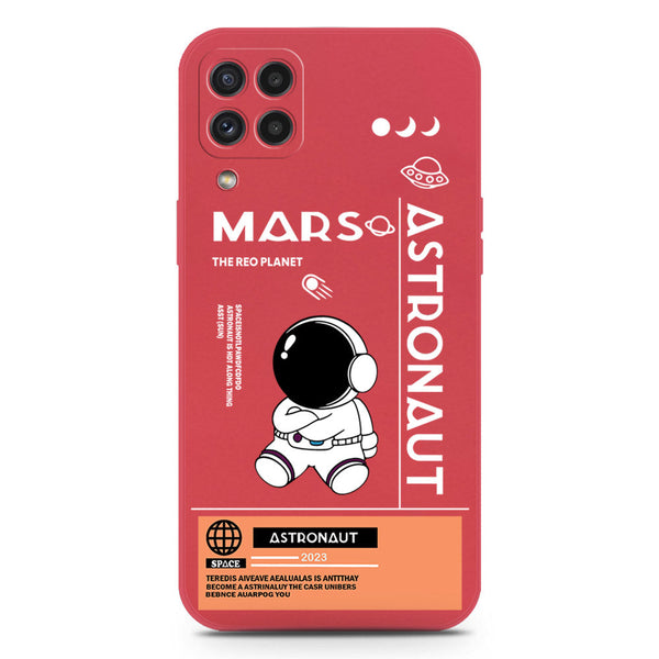 Astronaut Series Soft Phone Case - Silica Gel Case - Dark Red - Samsung Galaxy M22