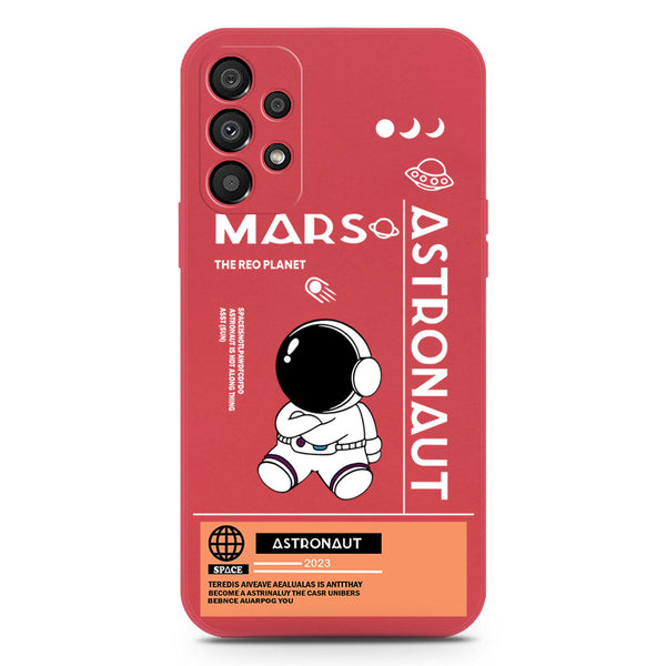 Astronaut Series Soft Phone Case - Silica Gel Case - Dark Red - Samsung Galaxy A53 5G