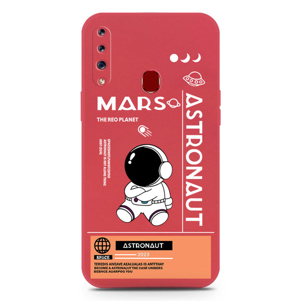Astronaut Series Soft Phone Case - Silica Gel Case - Dark Red - Samsung Galaxy A20s