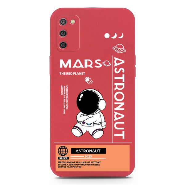 Astronaut Series Soft Phone Case - Silica Gel Case - Red - Samsung Galaxy A02s