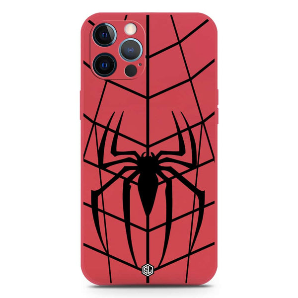 X-Spider Design Soft Phone Case - Silica Gel Case - Red - iPhone 12 Pro Max