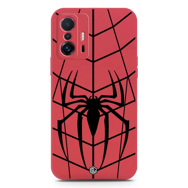 X-Spider Design Soft Phone Case - Silica Gel Case - Dark Red - Xiaomi 11T Pro