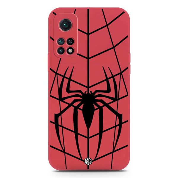 X-Spider Design Soft Phone Case - Silica Gel Case - Dark Red - Xiaomi Dark Redmi K30S