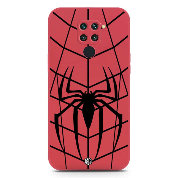 X-Spider Design Soft Phone Case - Silica Gel Case - Red - Xiaomi Redmi 10X 4G