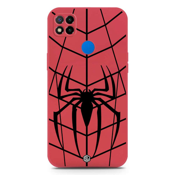 X-Spider Design Soft Phone Case - Silica Gel Case - Dark Red - Xiaomi Dark Redmi 10A
