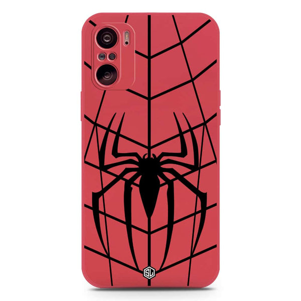 X-Spider Design Soft Phone Case - Silica Gel Case - Red - Xiaomi Poco F3