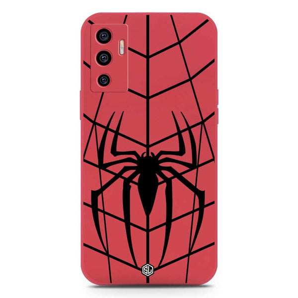 X-Spider Design Soft Phone Case - Silica Gel Case - Red - Vivo S10e