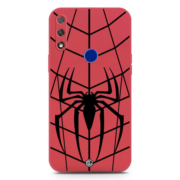 X-Spider Design Soft Phone Case - Silica Gel Case - Dark Red - Honor 9X
