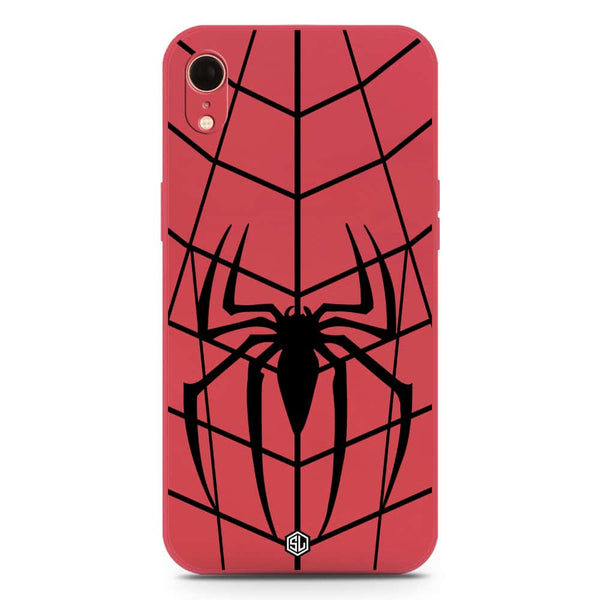 X-Spider Design Soft Phone Case - Silica Gel Case - Red - iPhone XR