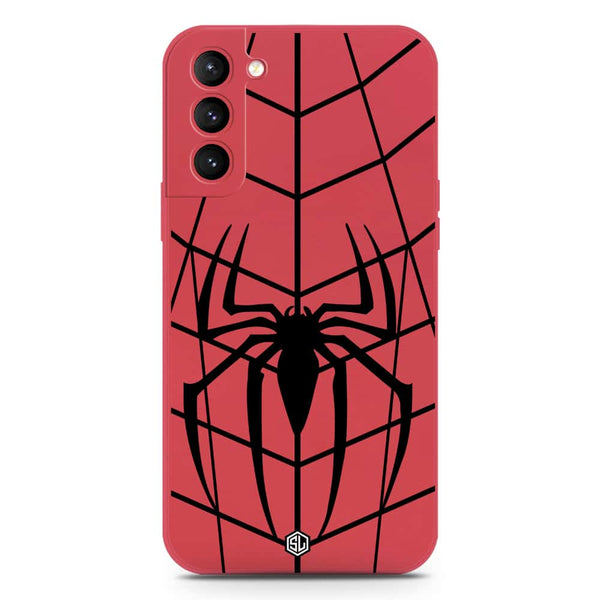 X-Spider Design Soft Phone Case - Silica Gel Case - Dark Red - Samsung Galaxy S21 FE 5G